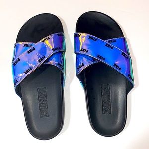 Victoria Secret PINK iridescent sandals